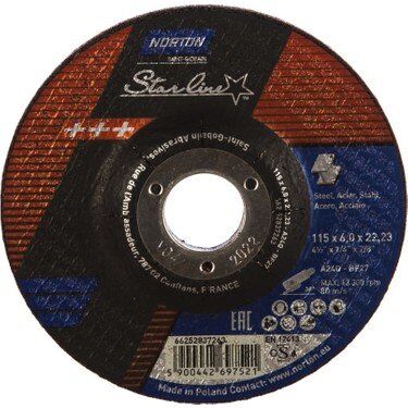 NORTON 115x6.4 mm Metal Taşlama Taşı (Starline)