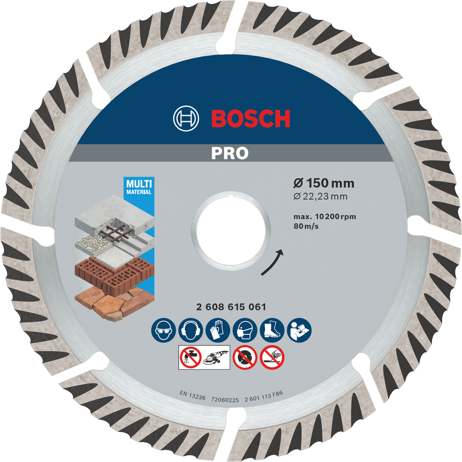 BOSCH 150 mm Universal Beton-Yapı Malzemeleri için Elmas Testere