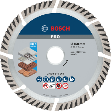 BOSCH 150 mm Universal Beton-Yapı Malzemeleri için Elmas Testere