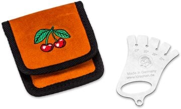 Kirschen Two Cherries Iskarpela Kesim Acısı Ölçme Aleti Deri Çantalı