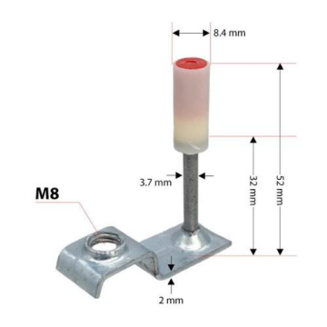 Red Hit MX001 M8 Tij Asma Tavan Barutlu Çivi (100 lü Paket)