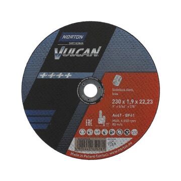 NORTON 230x1.9 mm Inox Kesme Taşı (Vulcan)