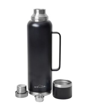NURGAZ Campout Çift Katmanlı Termos Siyah 1500 ml (NG 164)