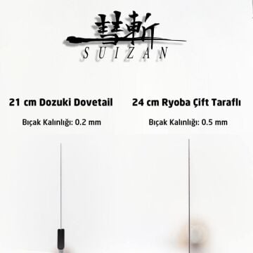 Suizan Dozuki Dovetail Çok İnce Kesim Japon Testeresi 21 cm