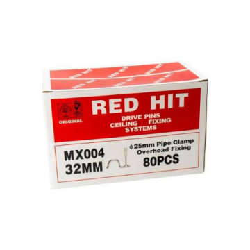 Red Hit MX004 25mm Boru Sabitleme Kelepçeli Barutlu Çivi (80 li Paket)