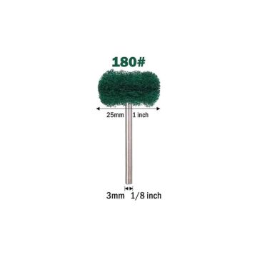 6205X5 5'li Paket Pimli Aşındırıcı Temizleme Polisaj Keçe 25mm - Yeşil 180 Kum