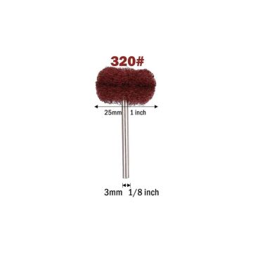 6206X5 5'li Pimli Aşındırıcı Temizleme Polisaj Keçe 25mm - Kırmızı 320 Kum