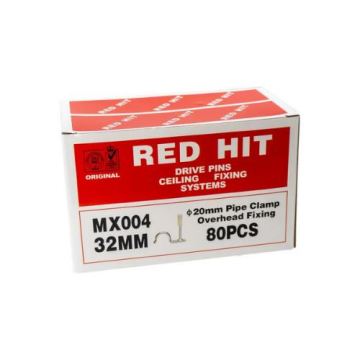 Red Hit MX004 20mm Boru Sabitleme Kelepçeli Barutlu Çivi (80 li Paket)