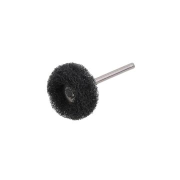 6207X5 5'li Paket Pimli Aşındırıcı Temizleme Polisaj Keçe 25mm - Siyah 400 Kum