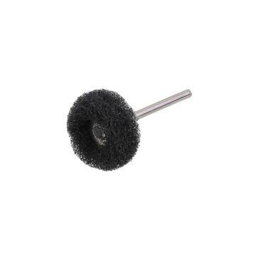 6207X5 5'li Paket Pimli Aşındırıcı Temizleme Polisaj Keçe 25mm - Siyah 400 Kum