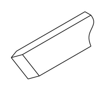 NAREX 817110 Ahşap Torna Bıçağı Eğri Ağız 14x105 mm