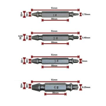 Speed Out Hasarlı Vida Çıkarıcı Sökücü Yalama Vida Ucu Çıkartma