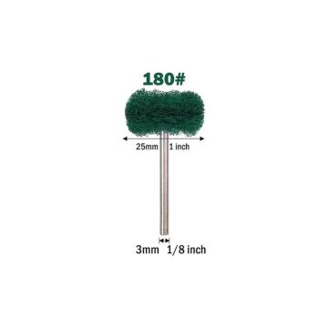 6205 Pimli Aşındırıcı Temizleme Polisaj Keçe 25mm - Yeşil 180 Kum