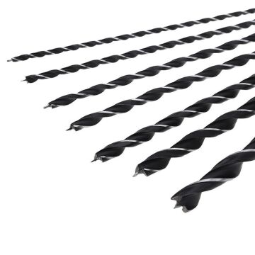 Uzun Ahşap Ağaç Delme Matkap Ucu Seti 300 mm 7 Parça