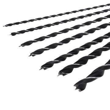 Uzun Ahşap Ağaç Delme Matkap Ucu Seti 300 mm 7 Parça