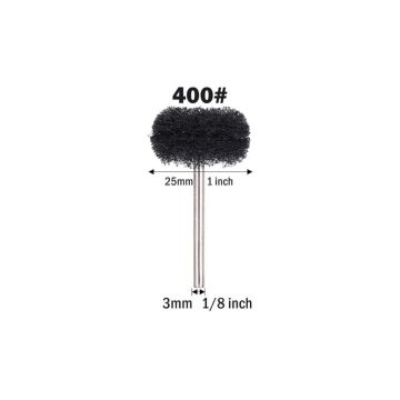6207 Pimli Aşındırıcı Temizleme Polisaj Keçe 25mm - Siyah 400 Kum