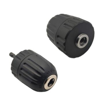 6204 Anahtarsız Plastik Mandren 0.8-10mm 3/8''-24UNF (Bits Sap Adaptörlü)