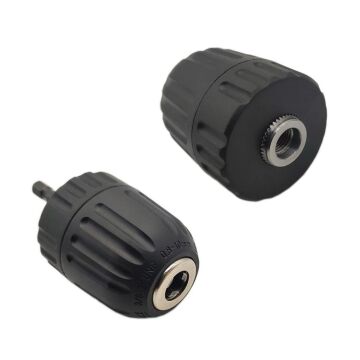 6204 Anahtarsız Plastik Mandren 0.8-10mm 3/8''-24UNF (Bits Sap Adaptörlü)