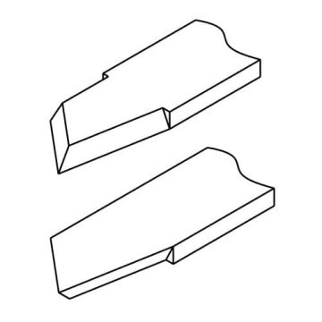 NAREX 817410 Ahşap Torna Bıçağı Kare Sonlu Sol Ağız 14x105 mm
