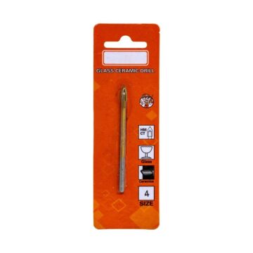 6170 Ok Tipi 4 Elmaslı Cam Fayans Delme Matkap Ucu 4 mm