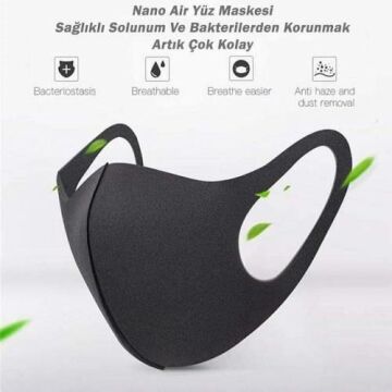 Nano Yıkanabilir Yüz Maskesi