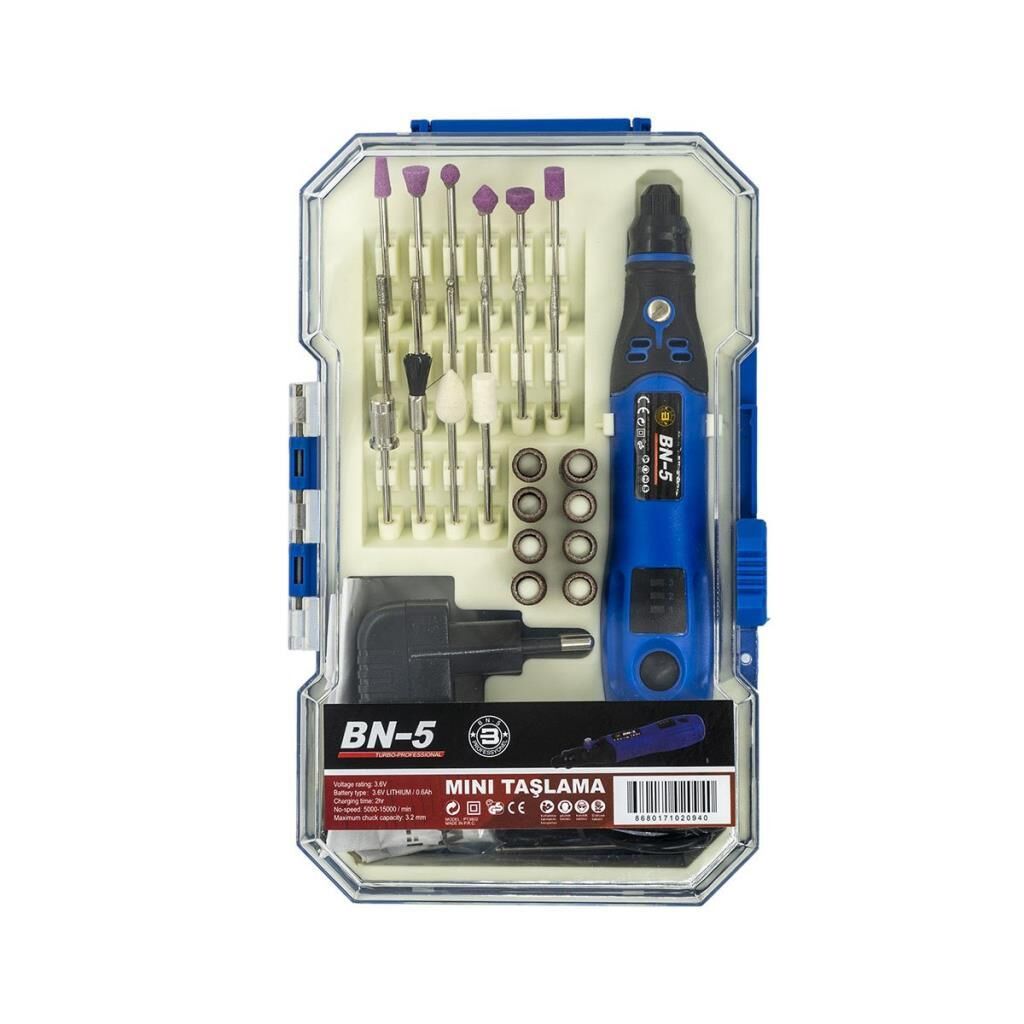 BN5 PT3602 Mini Hobi Gravür Şarjlı Taşlama Entegre Akülü