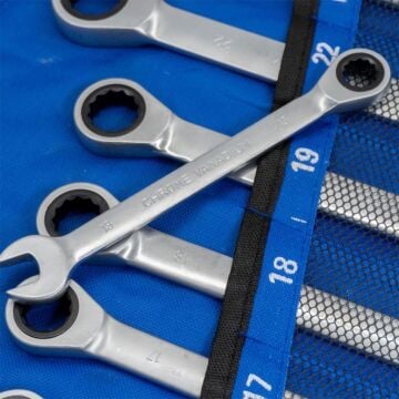 6193 Cırcır Kombine Anahtar Takımı 8-24mm 12 Parça (Bez Çantalı)