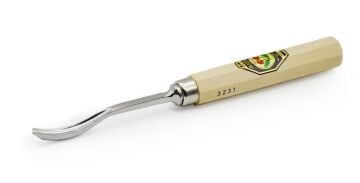 Kirschen Two Cherries Bükülmüş Derin Oluklu Ağız Oyma Iskarpelası Kısa 6 mm