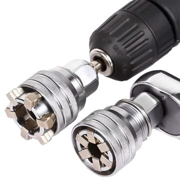 6620 3/8'' Ayarlı Lokma Anahtarı 10-19 mm (Bits Lokma Adaptörlü)