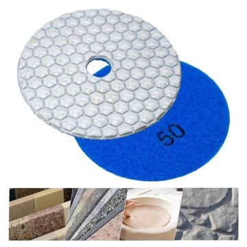 6550 Granit Mermer Taş Parlatma Polisaj Ped 100 mm - 50 Kum