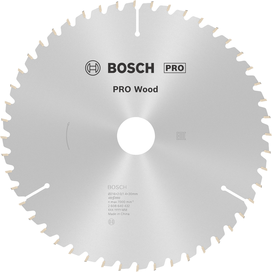 BOSCH Pro Wood 216 mm 48 Diş Ahşap Daire Testere Bıçağı