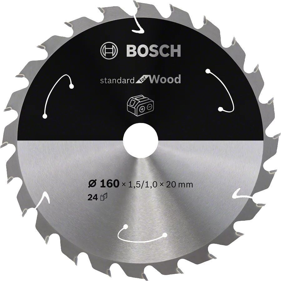 BOSCH 160x20x1,5 mm 24 Diş Ahşap Elmas Daire Testere Bıçağı