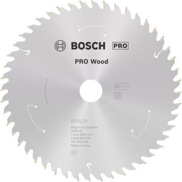 BOSCH PRO Wood  160x20x1,5 mm 48 Diş Ahşap Elmas Daire Testere Bıçağı