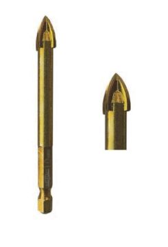 KRISTAL Ok Tipi Elmas Matkap Ucu 6 mm (Granit - Seramik - Cam Delme)