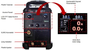 LINCOLN SPEEDTEC 200C İnverter 220 Volt Çanta Gazaltı Kaynak Makinası