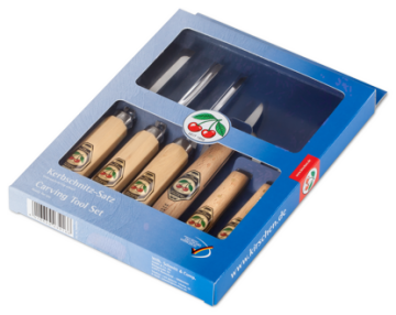 Kirschen Two Cherries Ahşap Yontma ve Oyma Seti 6 Parça