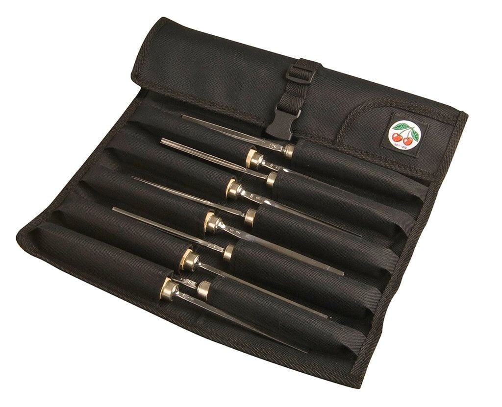 Kirschen Two Cherries Ahşap Oyma Temel Set 10 Parça Rulo Bez Çantalı