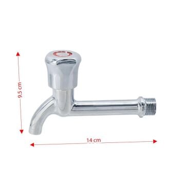 6450 Aç Kapa Mix Lavabo WC Uzun Musluk 1/2''