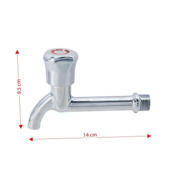 6450 Aç Kapa Mix Lavabo WC Uzun Musluk 1/2''