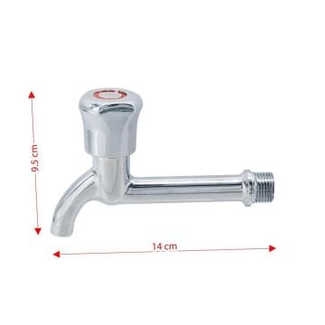 6450 Aç Kapa Mix Lavabo WC Uzun Musluk 1/2''