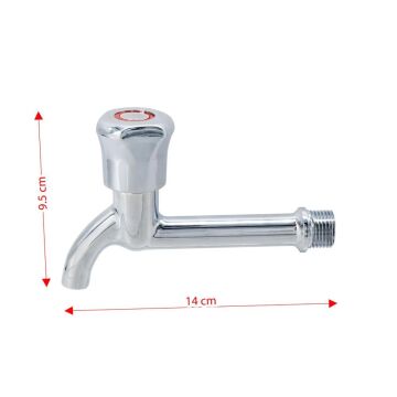 6450 Aç Kapa Mix Lavabo WC Uzun Musluk 1/2''