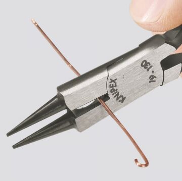 KNIPEX Kesicili Kuyumcu Pensesi - Yuvarlak Uçlu Kargaburun (1901130)