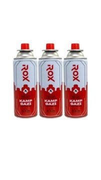 ROX Kamp Ocak Gazı Valfli Kartuş 227gr - 3 Adet
