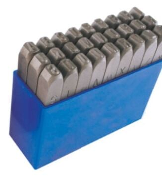 MASUS Alman Çelik Harf Takımı 6 mm (Çekiç Vurmalı)