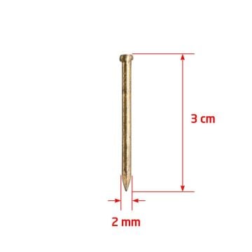 Çelik Beton Çivisi SARI 2x30 mm (100 lü Paket)