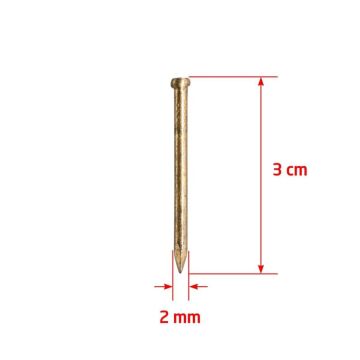 Çelik Beton Çivisi SARI 2x30 mm (100 lü Paket)