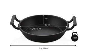 DEFONTE Döküm Yumurta Tavası 18 cm