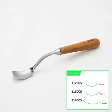 STRYI 113005 Uzun Bükülmüş Derin Oluklu Kuksa ve Kaşık Oyma Iskarpelası 30 mm