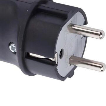 Kauçuk Erkek Fiş Monofaze 1x16A (220V)