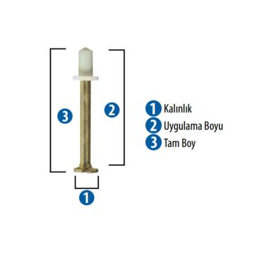 Red Hit CR9-50 Çelik Çivi Spit P200 Tabancayla Uyumlu 100 Adet